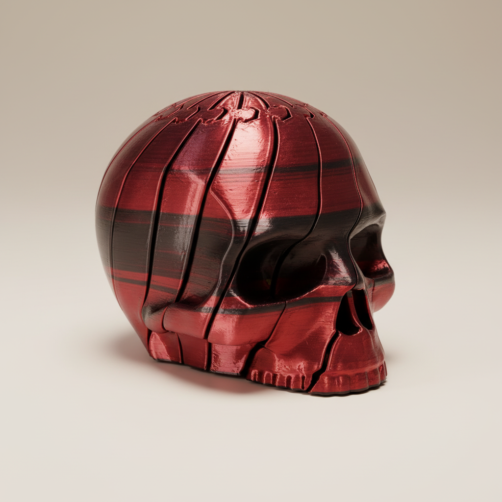 Skull Head Fidget studio close-up